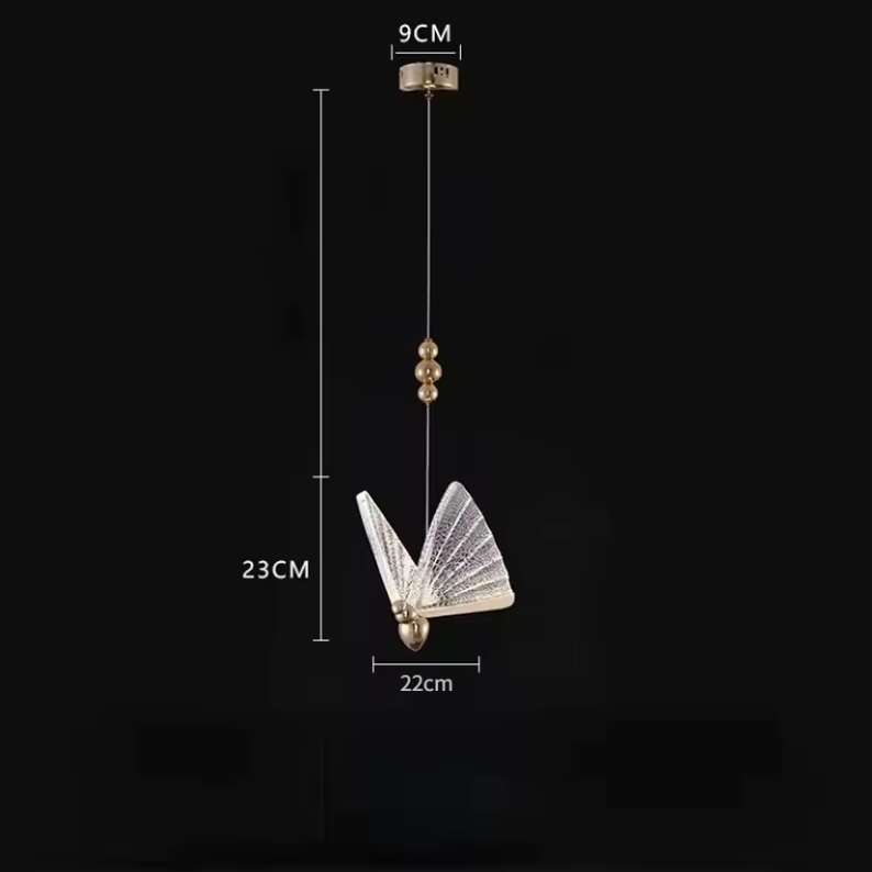 Brehn | Moderne kreative LED-Pendelleuchte mit dekorativem Schmetterlingsdesign