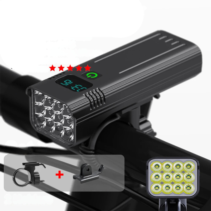 5000 Lumen USB-wiederaufladbare Fahrradlampe mit Halterungen