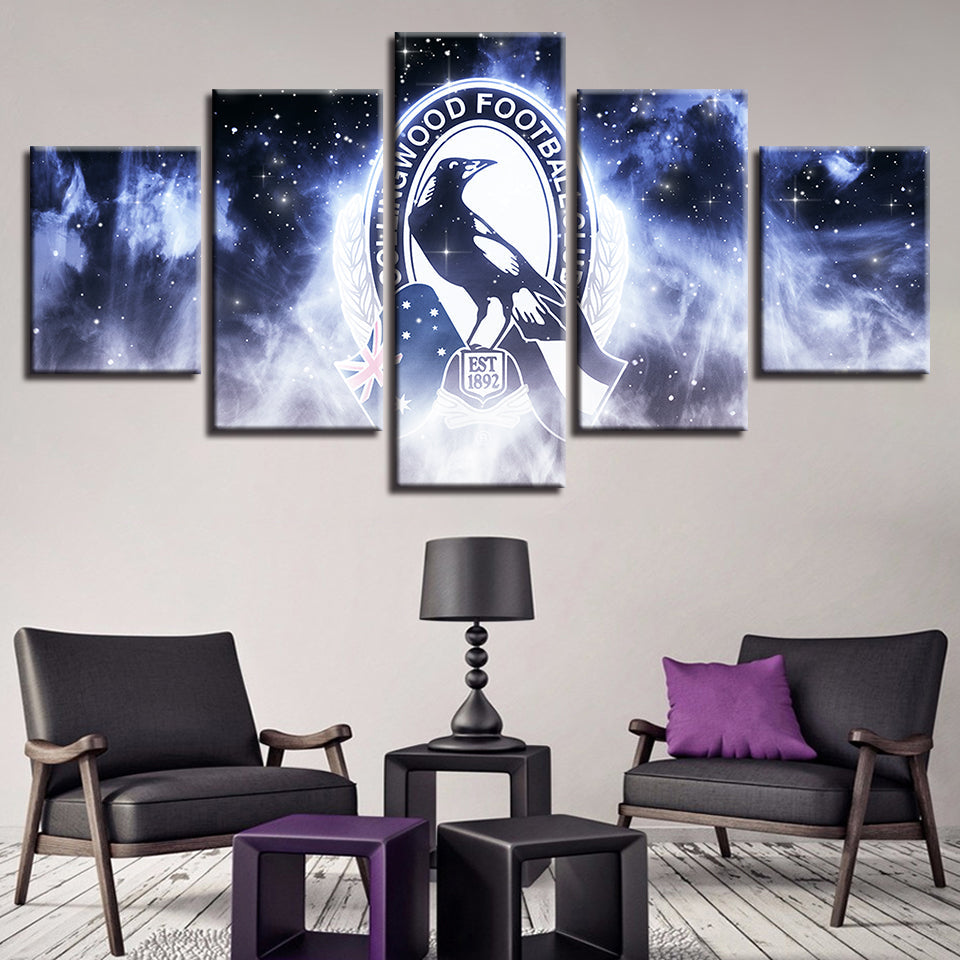 Collingwood Football Club 5 Stück - Leinwand Wandkunst Gemälde