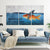 3Stk. Abstrakte Blaue Goldfisch Hai Poster Leinwand Gemälde | Brehn