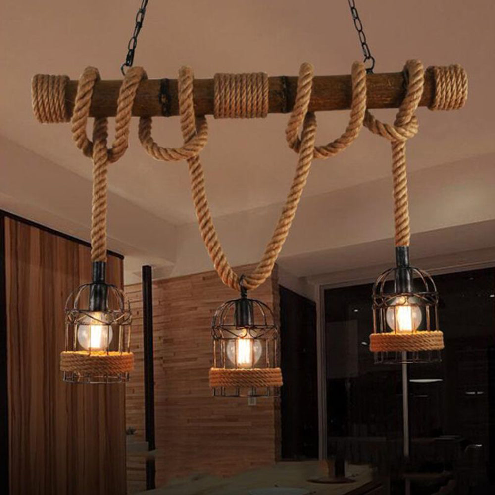 Brehn | AlessioGlow - Retro Metall Holz Pendelleuchte für atmosphärische Innenräume
