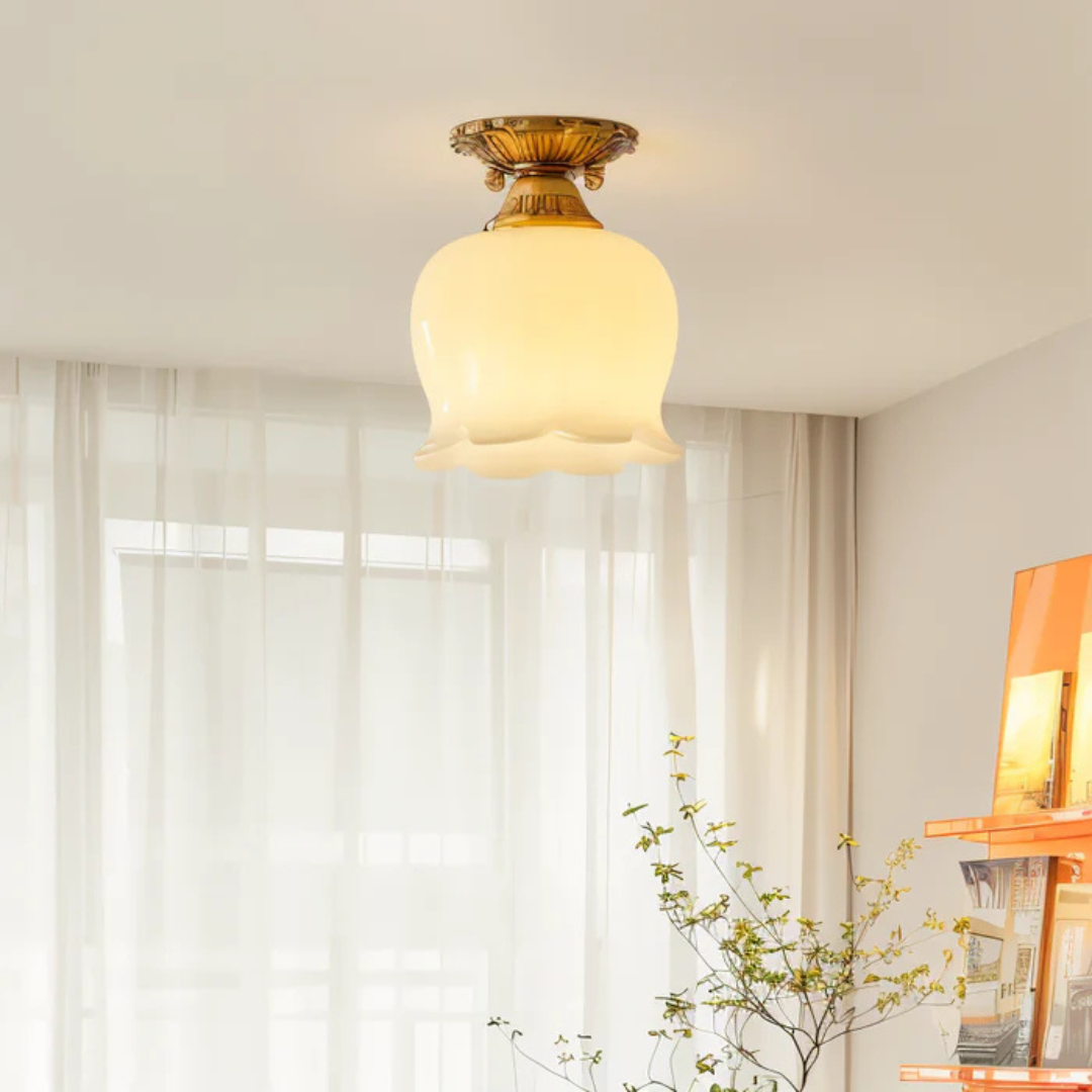 Brehn | Vintage Deckenlampe in Blumenform