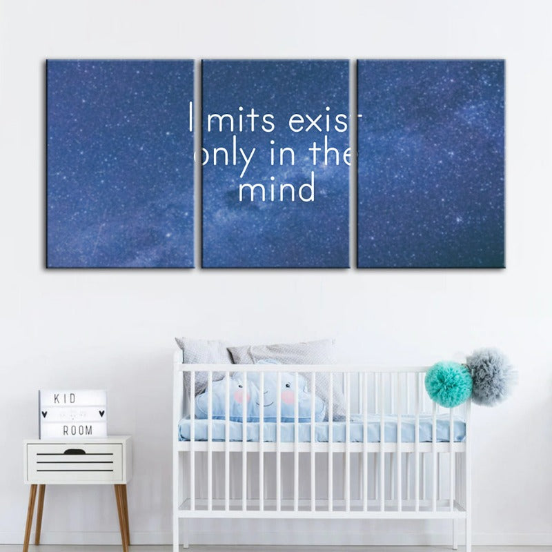 Galaxy Motivation-Canvas Wandkunst Gemälde 3 Teile