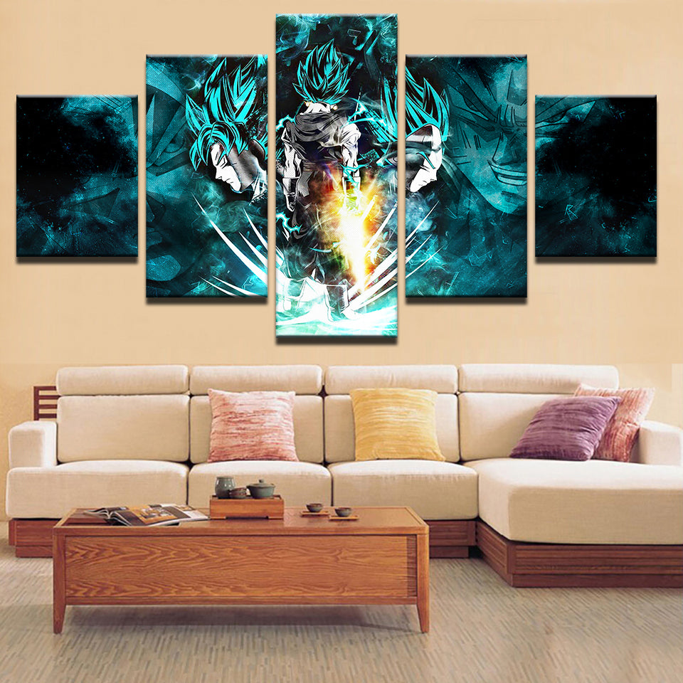 Kraftvolle 5-teilige Leinwand-Wandkunst