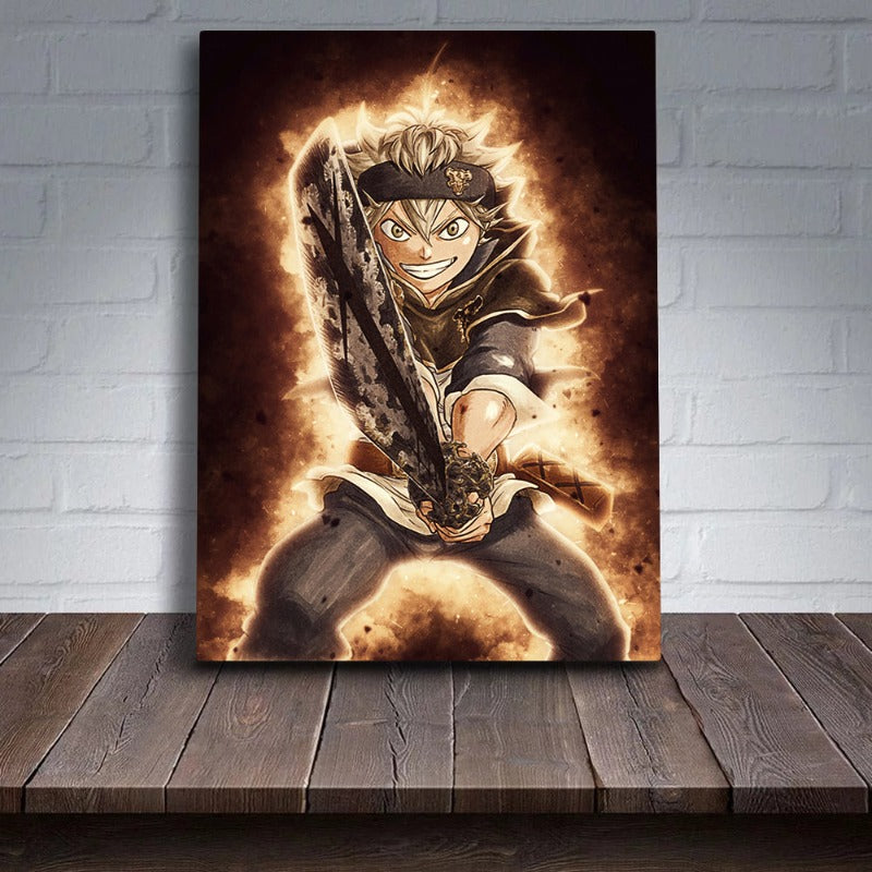 Anime Fighter - Leinwand Wandkunst Gemälde