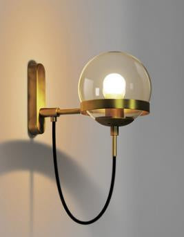 Elegante Retro Wand Glas Ball Lampe | Brehn