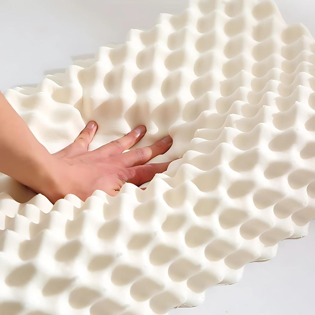 EcoNeck Comfort | 100% Naturkautschuk Orthopädisches Kissen - gegen Nackenschmerzen - Bequemes und Unterstützendes Kissen - Besserer Schlaf - Wellness Brehn