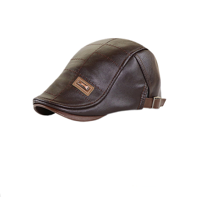 Brehn | ElderLux Plüschleder-Beret | Gemütliche Eleganz für ein warmes Wintererlebnis