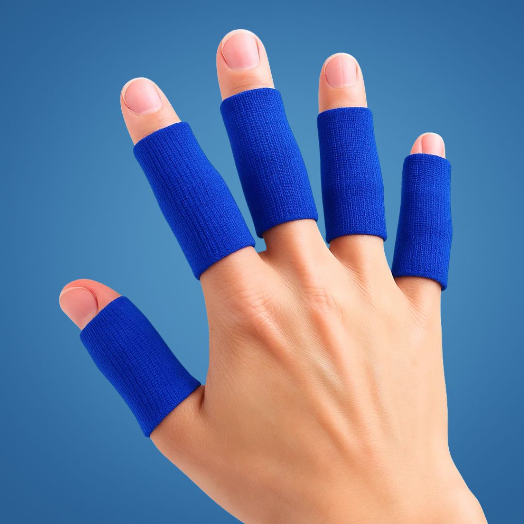 FlexiGuard | Finger Schutzärmel – Verletzungsprävention – Atmungsaktive, enganliegende Passform – Hält Wunden und Verbände an Ort und Stelle – Sport- und Alltagskomfort Brehn