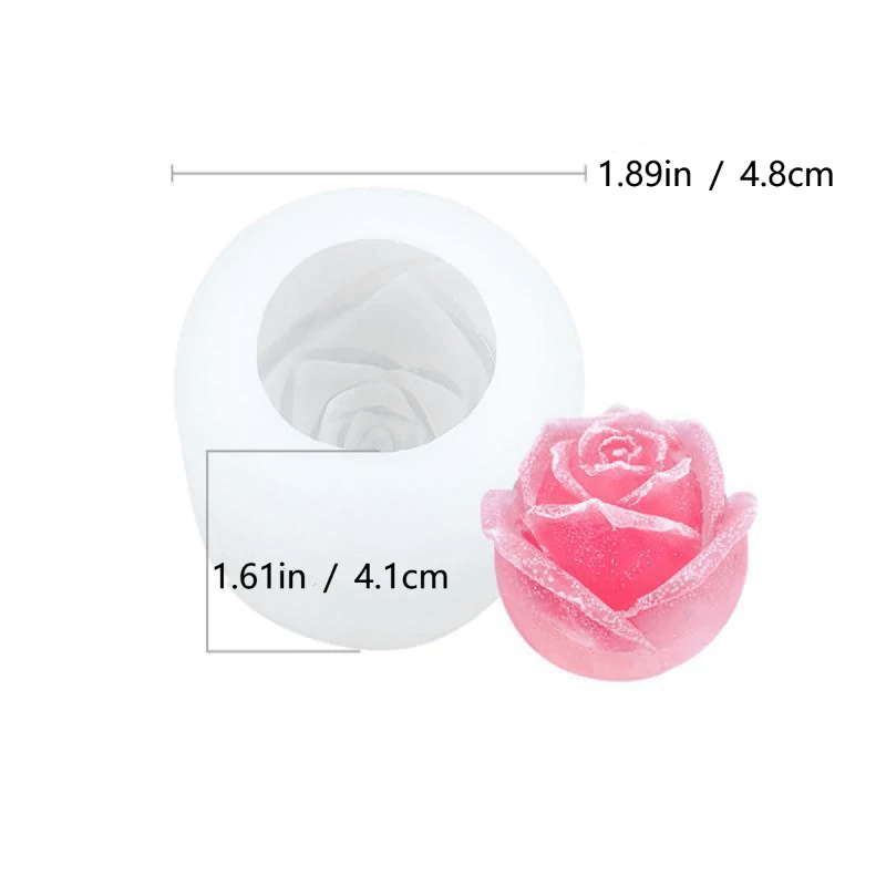 Brehn | 3D Silikon Rosenform Eiswürfelform