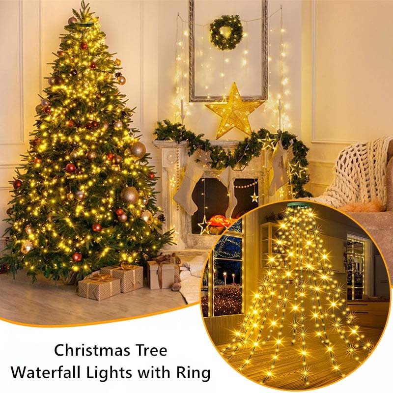 Brehn | Weihnachtsbaum Wasserfalllichter mit Ring