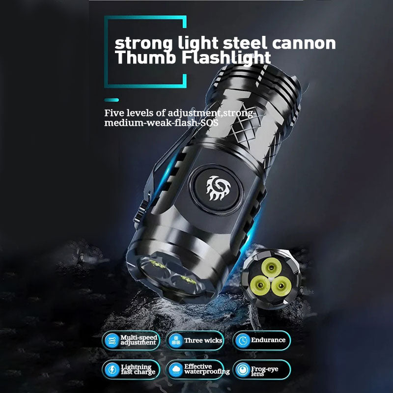 Taschenlampe mit dreiaugigem Monster