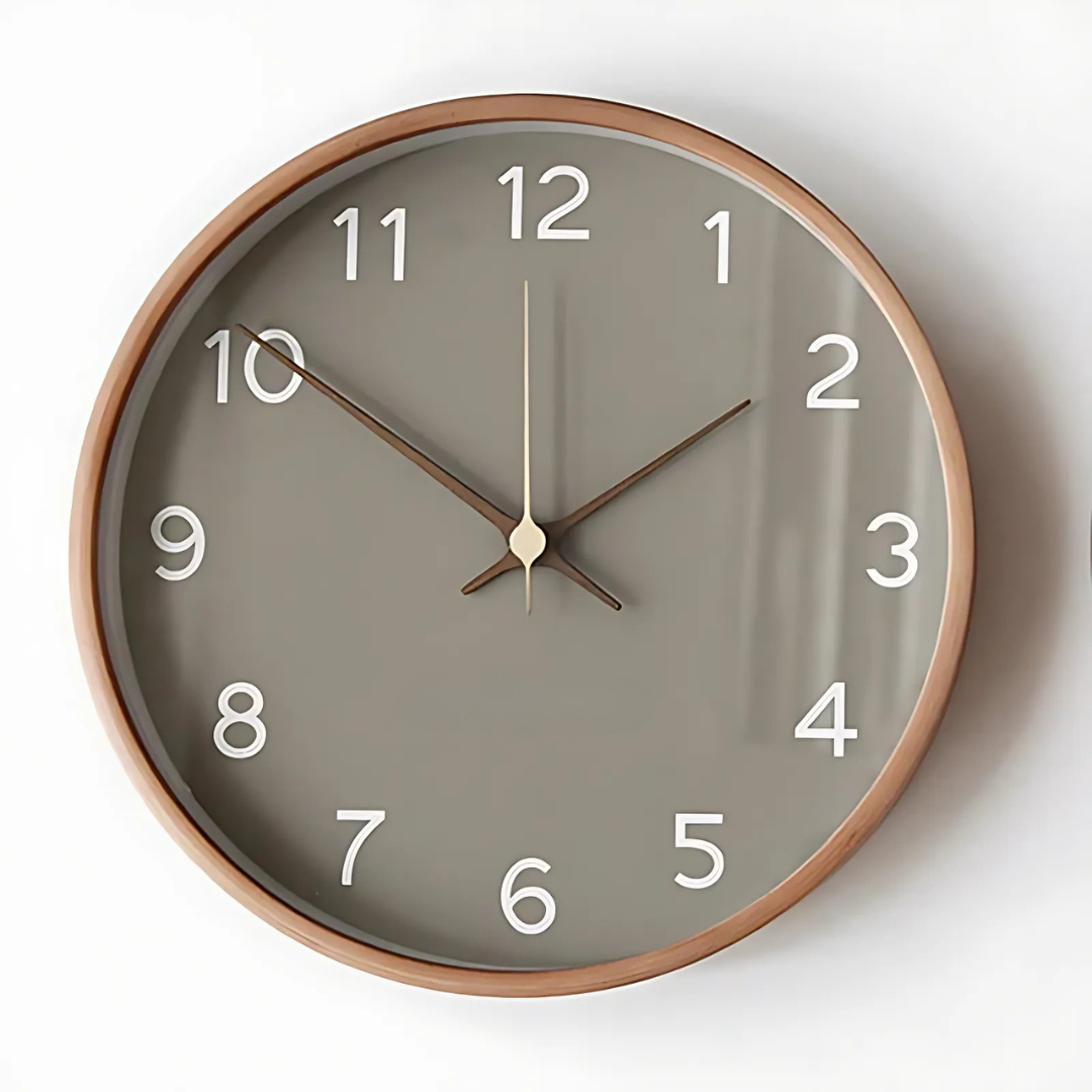 Brehn | Moderne Holzwanduhr