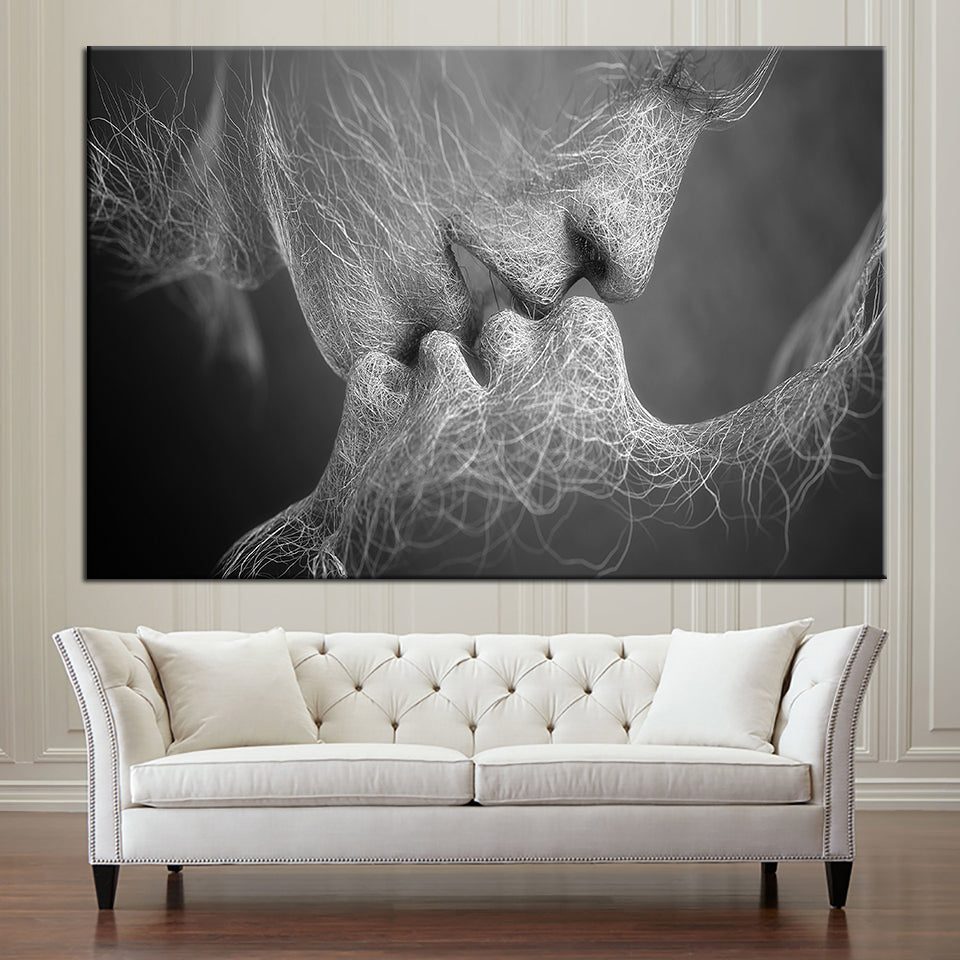 Lines Of Lovers - Leinwand Wandkunst Malerei