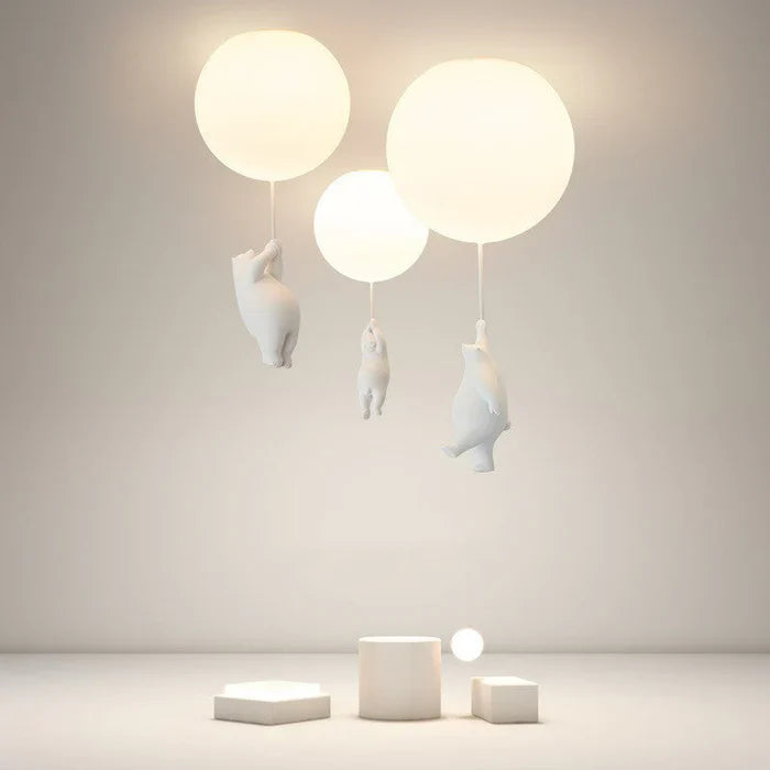 Kinder-Deckenlampe mit Bär und Ballon - CloudBear | Brehn