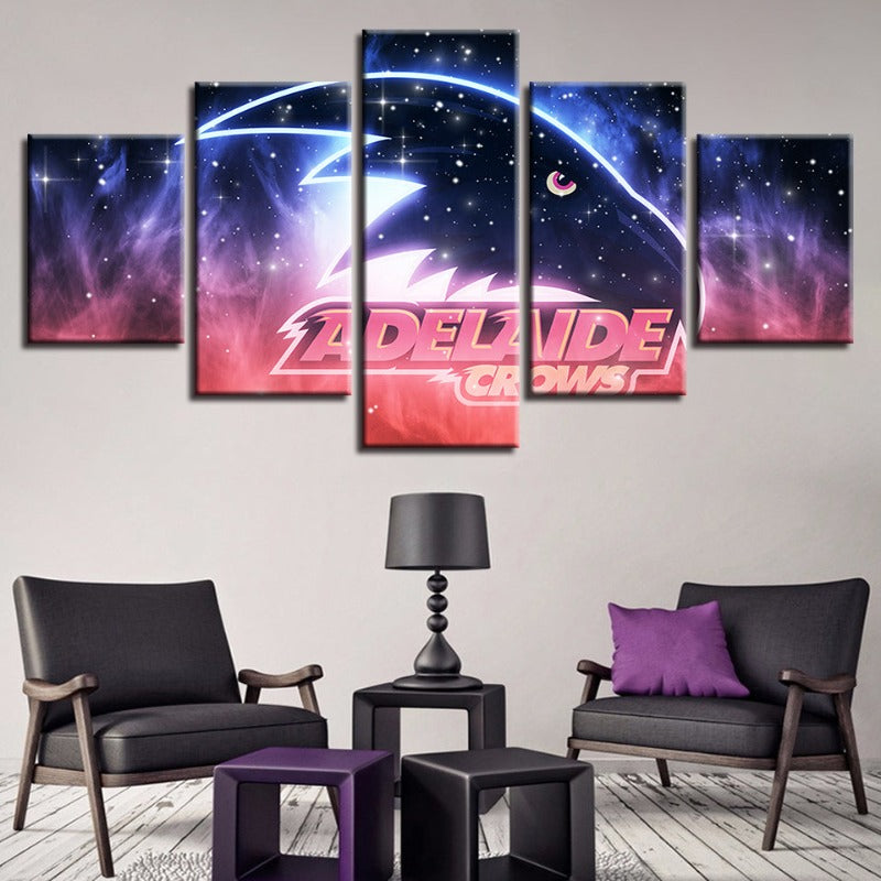 Adelaide Crows Galaxy 5-Teilig - Leinwand Wandkunst Gemälde