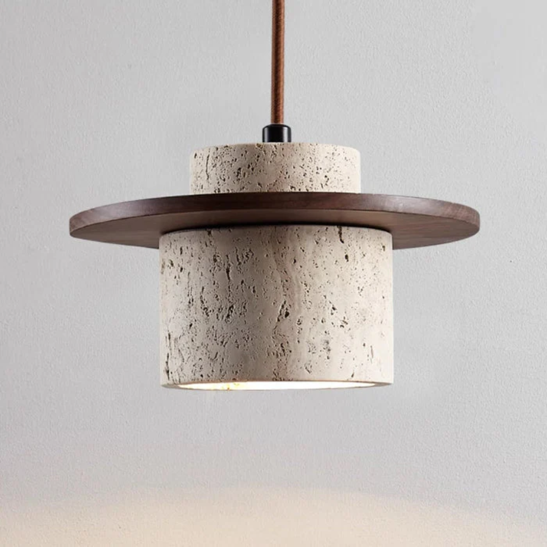 Brehn | Luxus Travertin Design Pendelleuchte