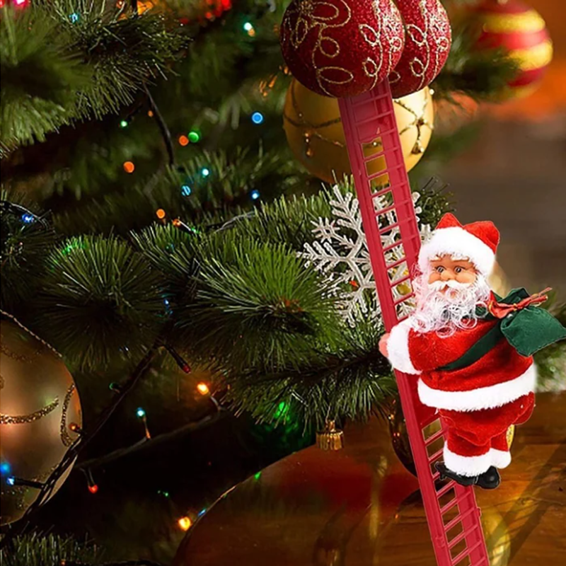 Brehn | 🎅Elektrischer Weihnachtsmann, der mit Musik die Leiter erklimmt