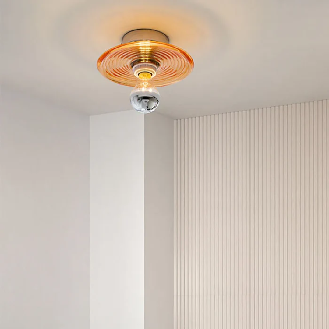 Brehn | Vintage Glas Wandlampe