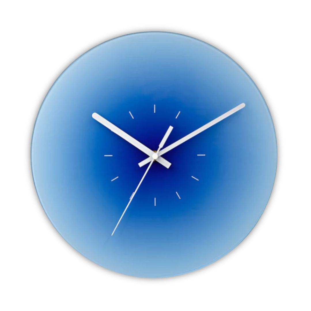 Brehn | Design Glas Wanduhr