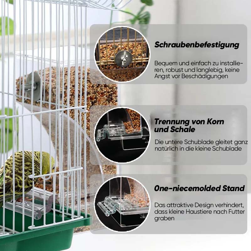 Automatischer, auslaufsicherer Vogelfutterspender | Brehn