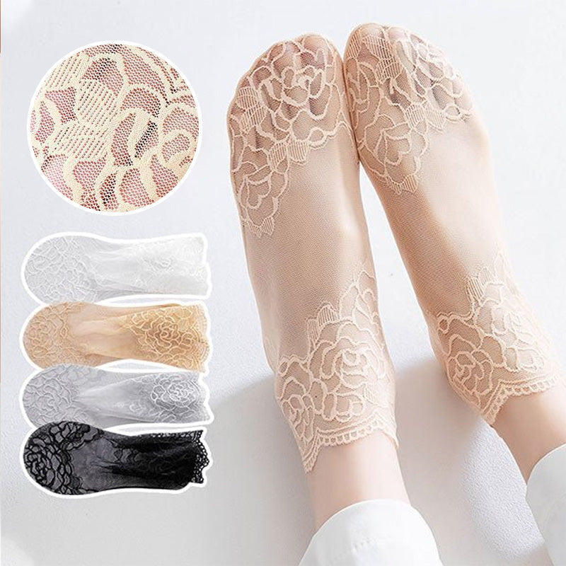 Brehn | Damenmode Spitze Socken (6 Paare)