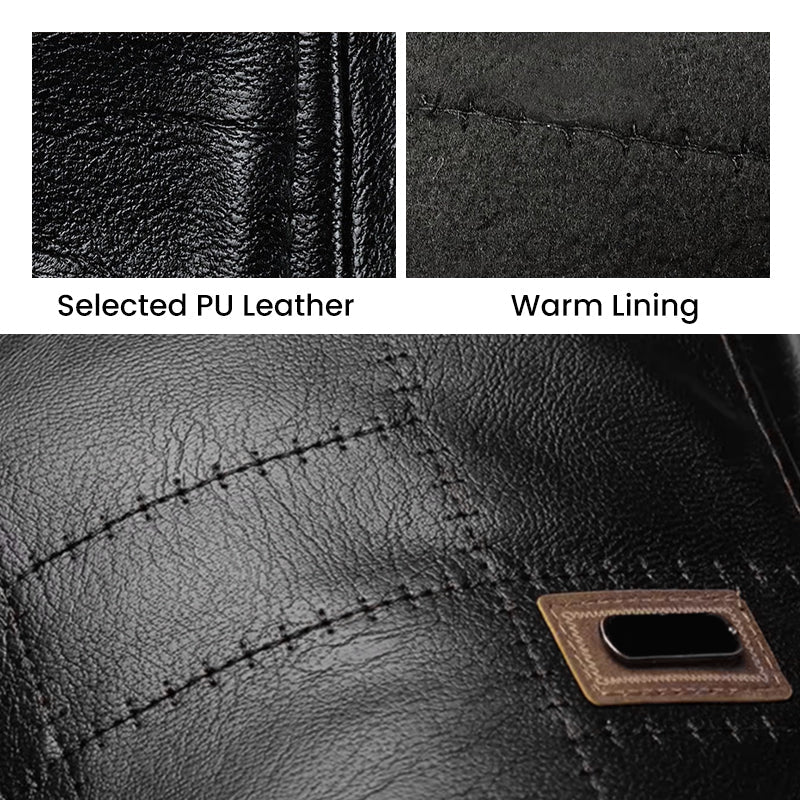 Brehn | ElderLux Plüschleder-Beret | Gemütliche Eleganz für ein warmes Wintererlebnis