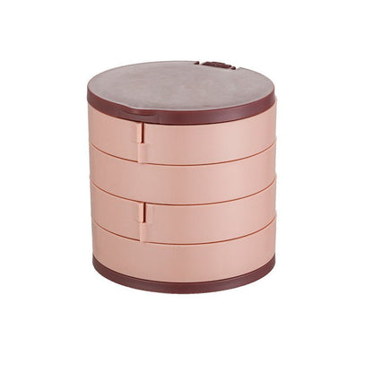 Brehn | Schmuckbox - 360° drehbare Aufbewahrungsbox für Schmuck, maximaler Schutz und Organisation