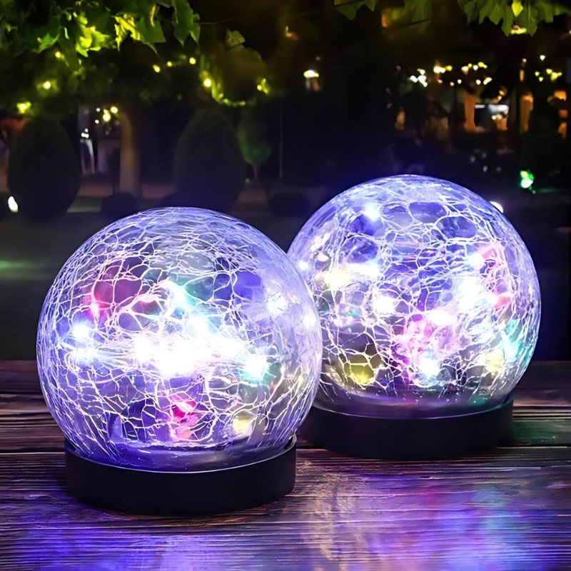 Wasserdichte Solar-LED-Außenleuchte mit bezauberndem Blumenmuster