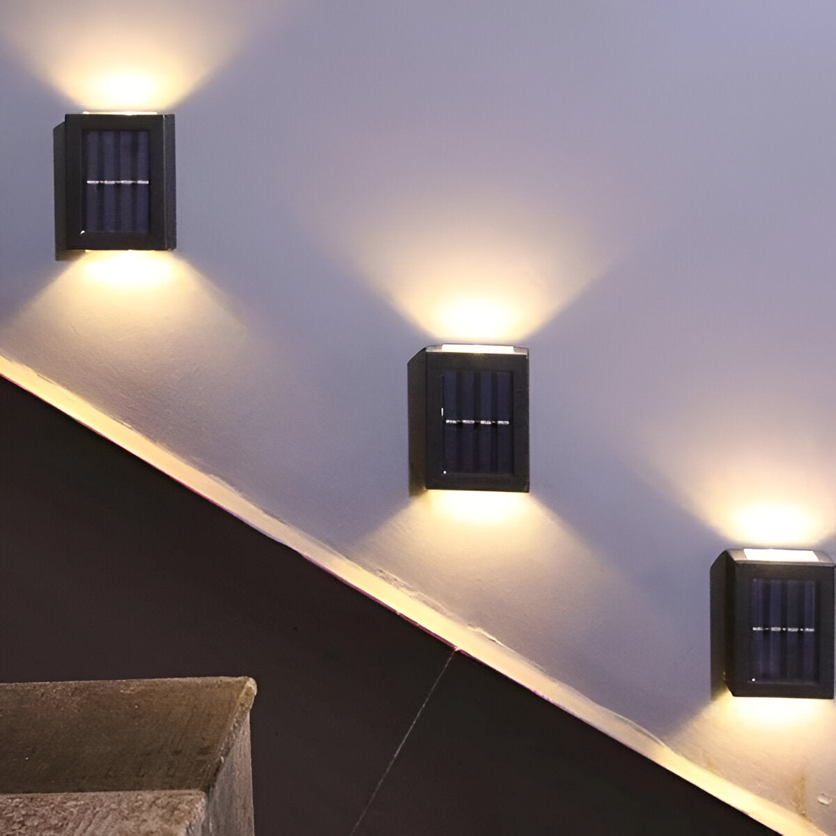 Brehn | Solar Außenlampe LED IP65 wasserdicht Schwarz