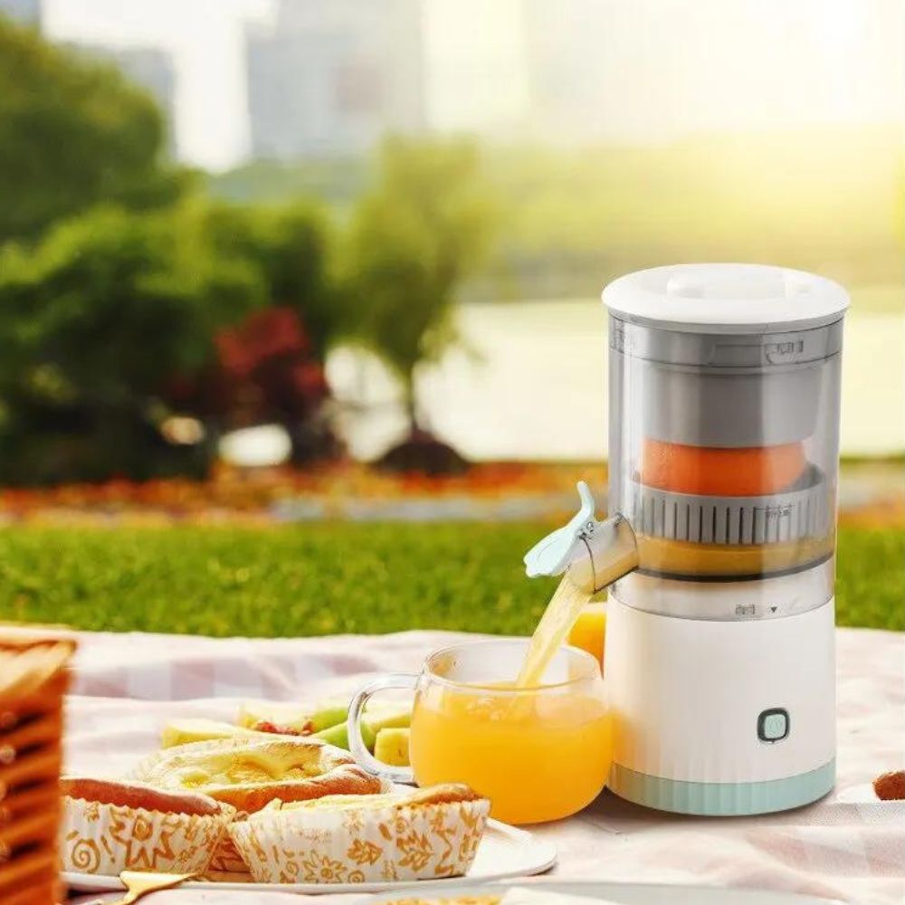 Tragbare elektrische Zitruspresse – Frischer Saft in Sekundenschnelle | Brehn