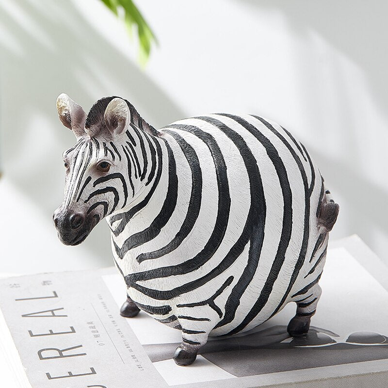 Moderne süße Zebra Harzfiguren | Brehn