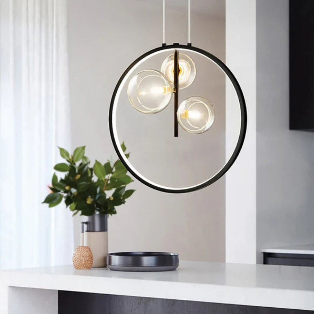 Brehn | Minimalistische schwarze Pendelleuchte