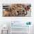 Close Up Braune Kuh-Canvas Wandkunst Gemälde 3 Stücke