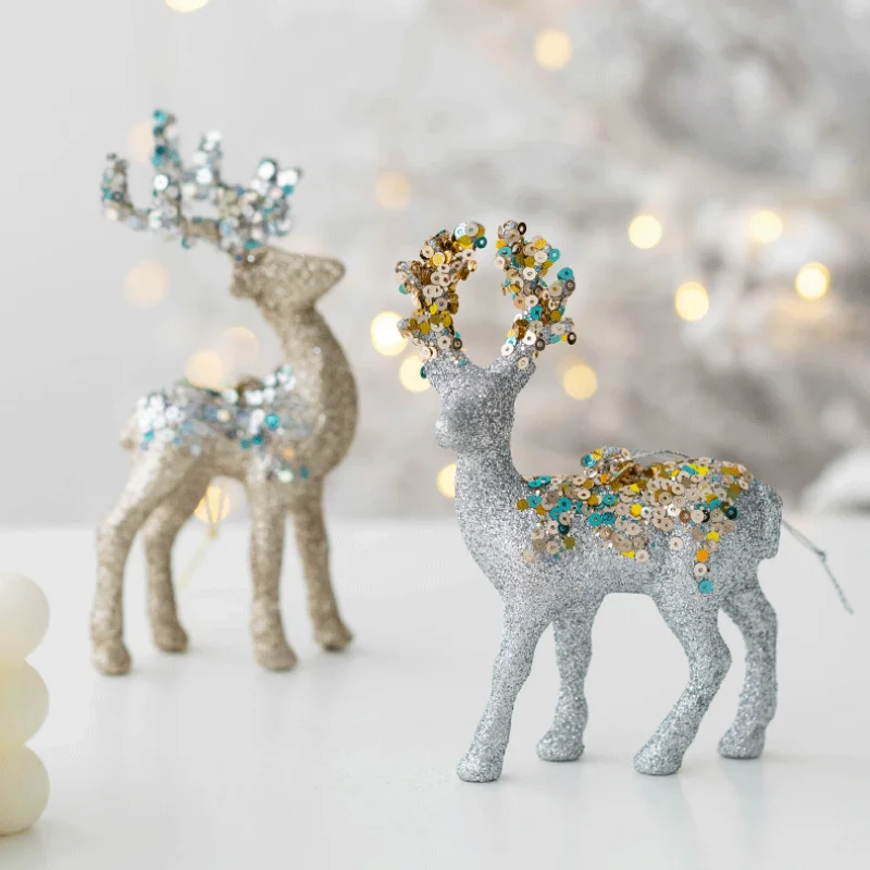 Brehn | Funkelndes Hirschornament – Luxuriöse Weihnachtsdekoration für eine festliche Atmosphäre
