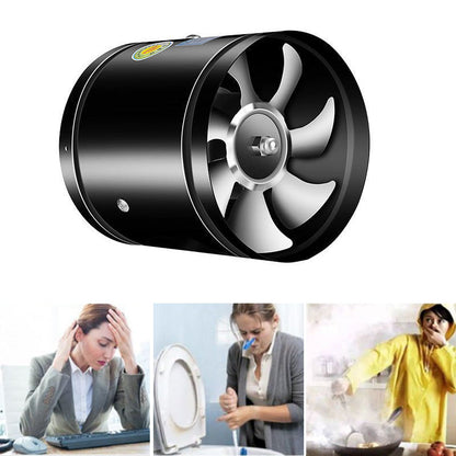 Rohrventilator Ø 150 mm leise – Abluftventilator 40 W, 600 m³/h, 2800 U/min, Metallgehäuse, für Küche & Büro