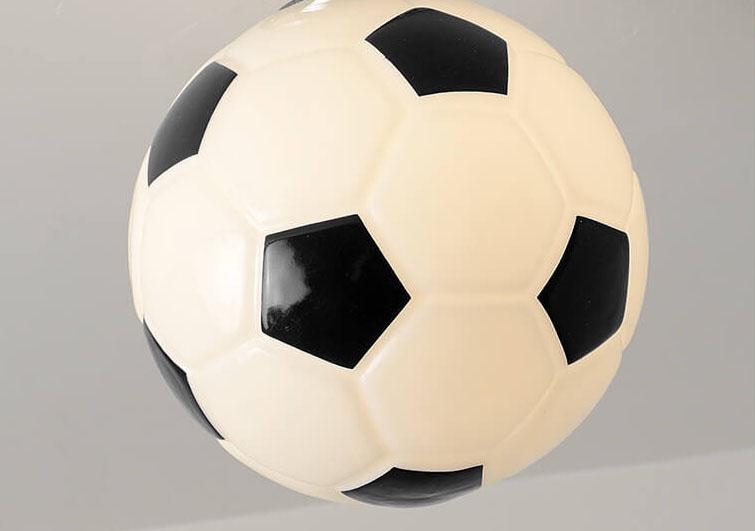 Brehn | SportLume Kreative Deckenleuchte | Basketball & Fußball Design | Halbmontage | Glaslampe