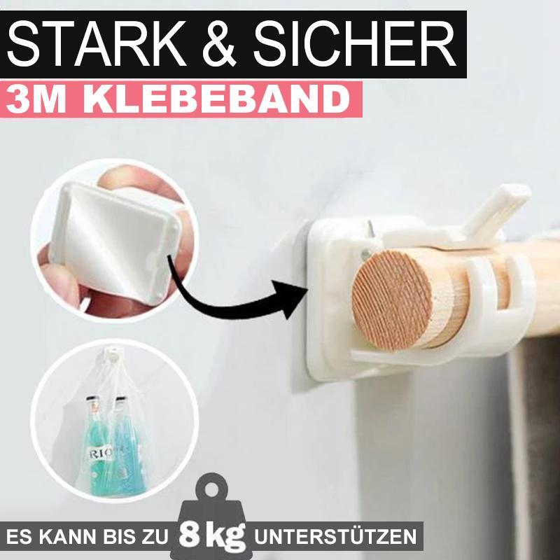 Brehn | Nagelfreie verstellbare Stangenhalter (2 Stück)