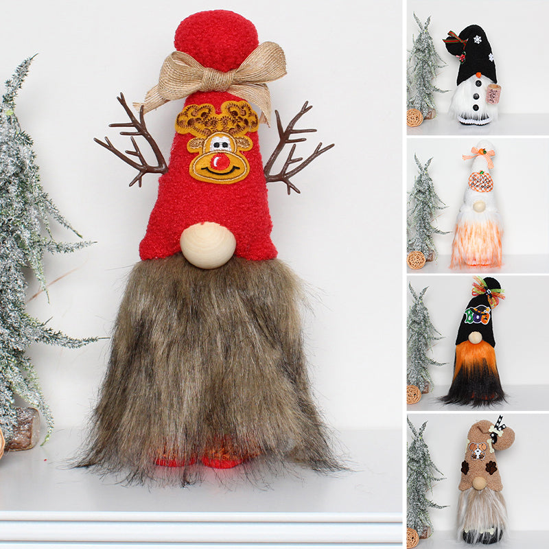Brehn | Weihnachts Gesichtslose Puppen Gnome Dekorationen