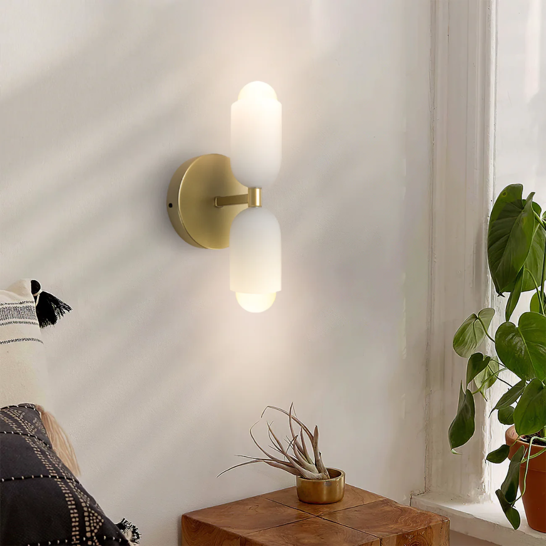 Brehn | Moderne Wandleuchte mit Doppelköpfen