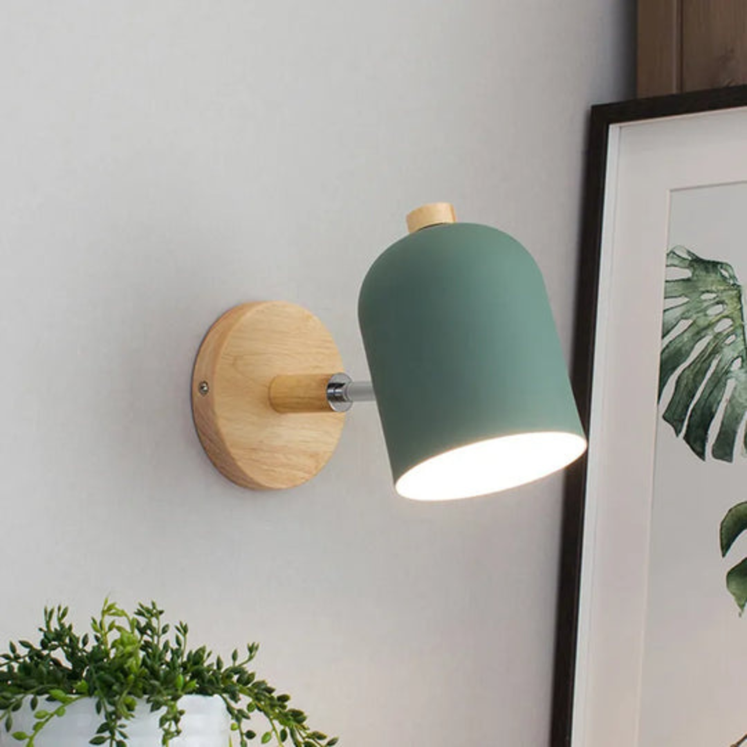 Brehn | Skandinavische Holz Wandleuchte