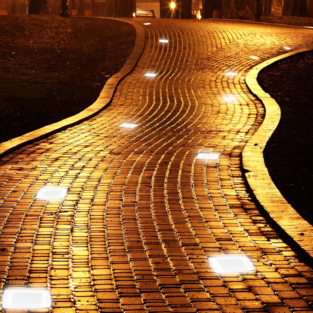 Square Creative Ice ock LED Waterproof Smart Solar Outdoor Lighting