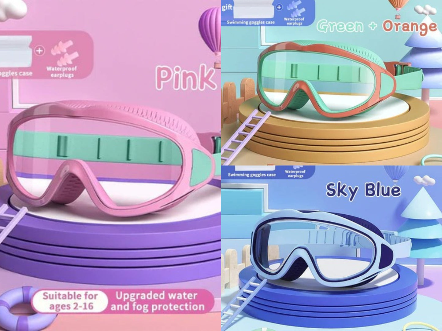 HD-Schwimmbrille Kinder – Anti-Fog & UV-Schutz | Brehn