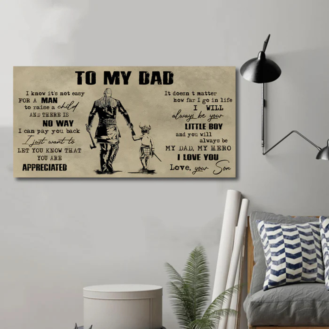 Personalisierter Vater-Sohn-Leinwanddruck