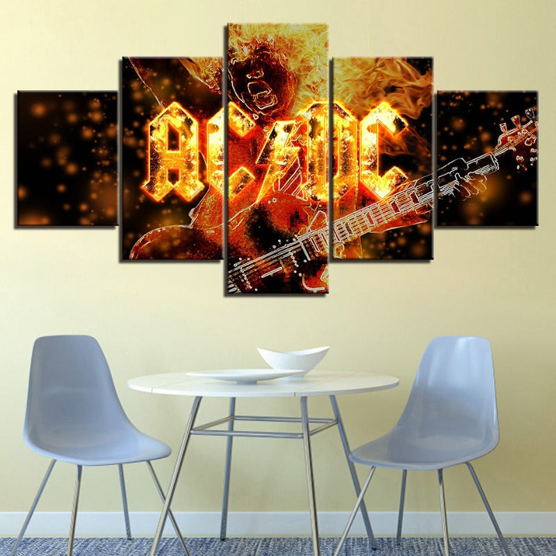 ACDC - Leinwand Wandkunst Malerei
