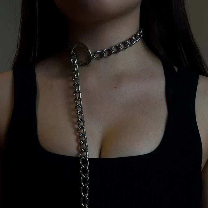 Gothic-Punk-Herzkette