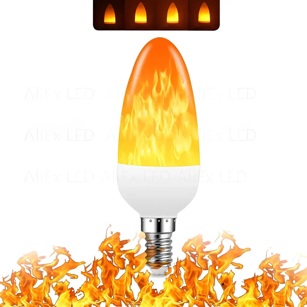 Brehn | Flammeneffektlampe – 9W LED-Lampe mit realistischem Flammenschein