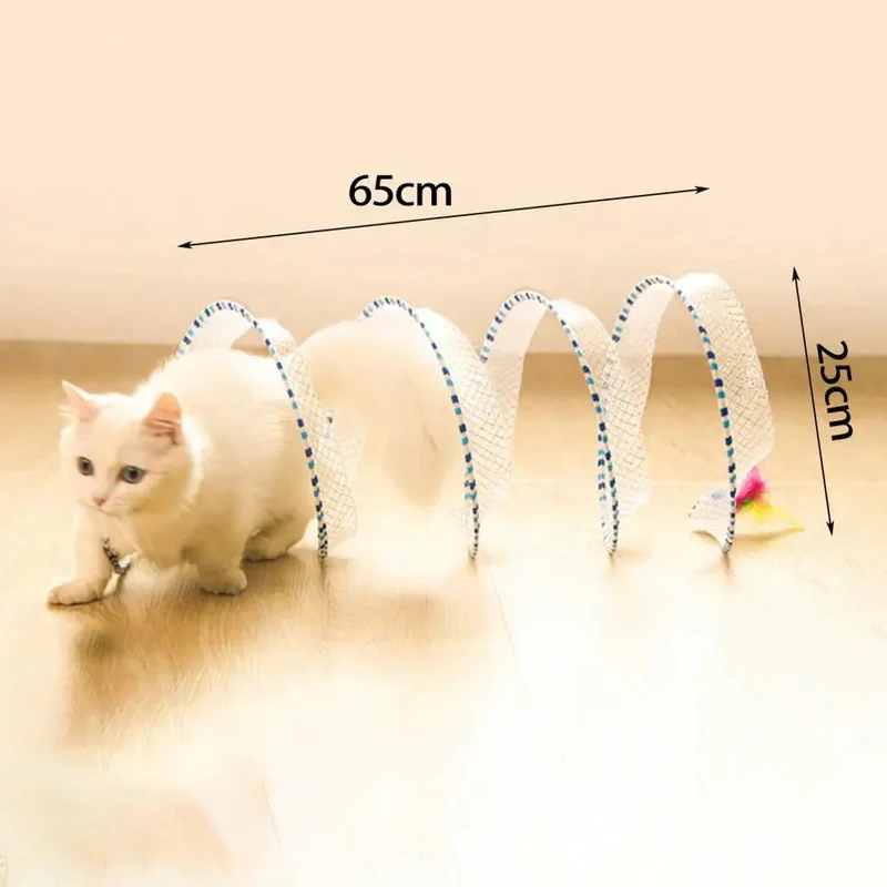 Spirale Pounce | Dynamischer Katzen-Spieltunnel | Brehn