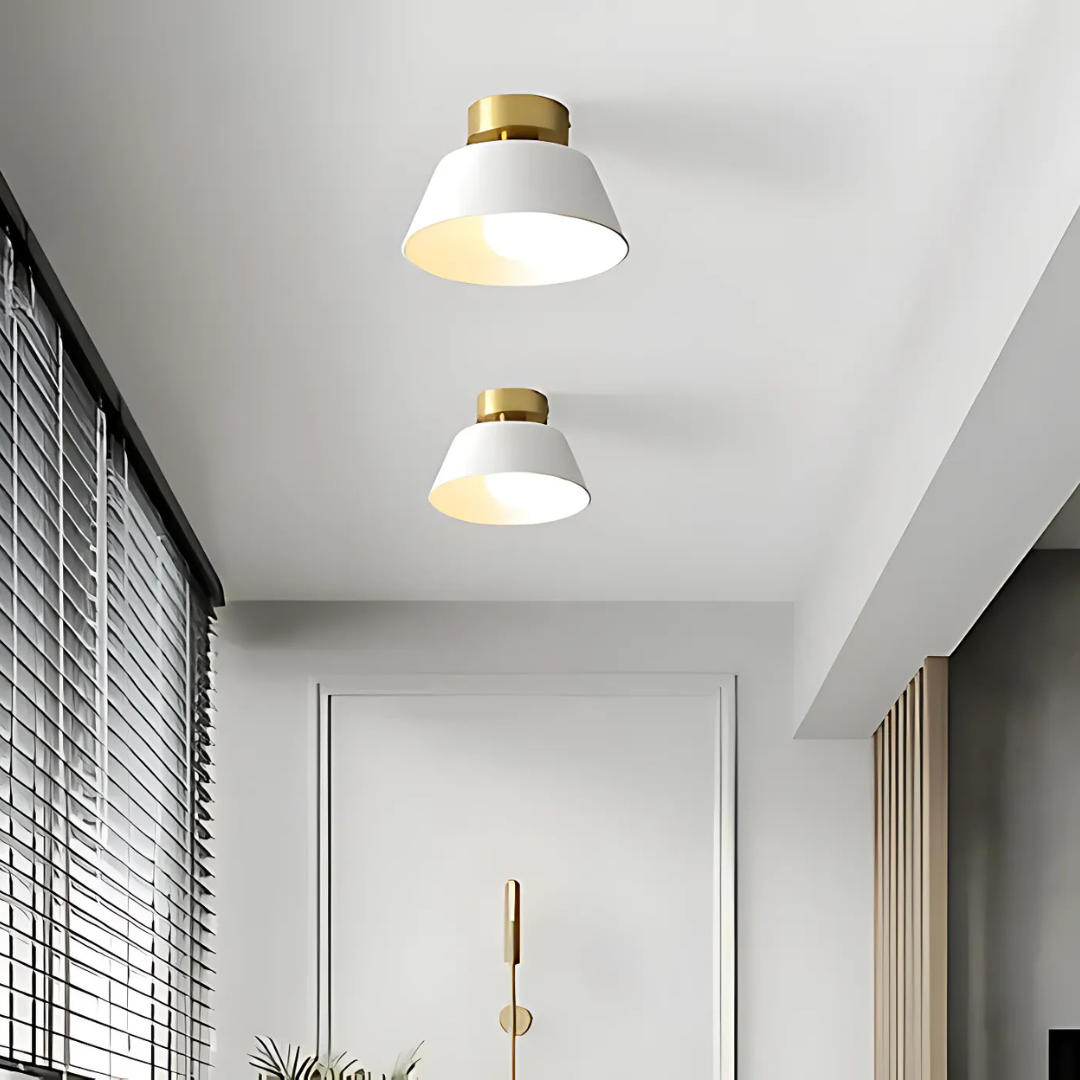 Brehn | Retro LED-Deckenleuchte | Deckenlicht Wohnzimmer