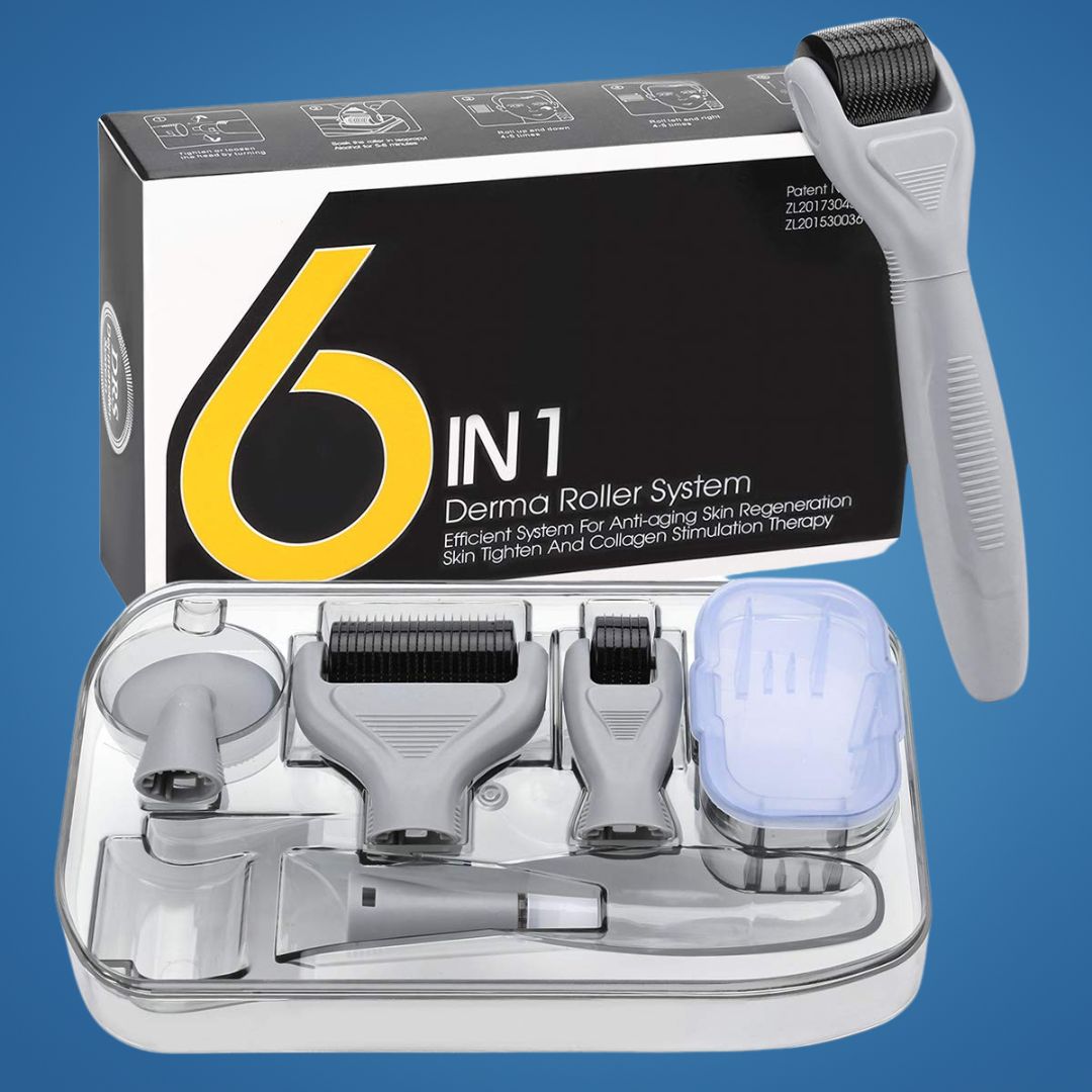 DermaGlow Mikronadel Derma Roller Set – Anti-Aging – Titan Nadeln – Hauspflege für Frauen Brehn